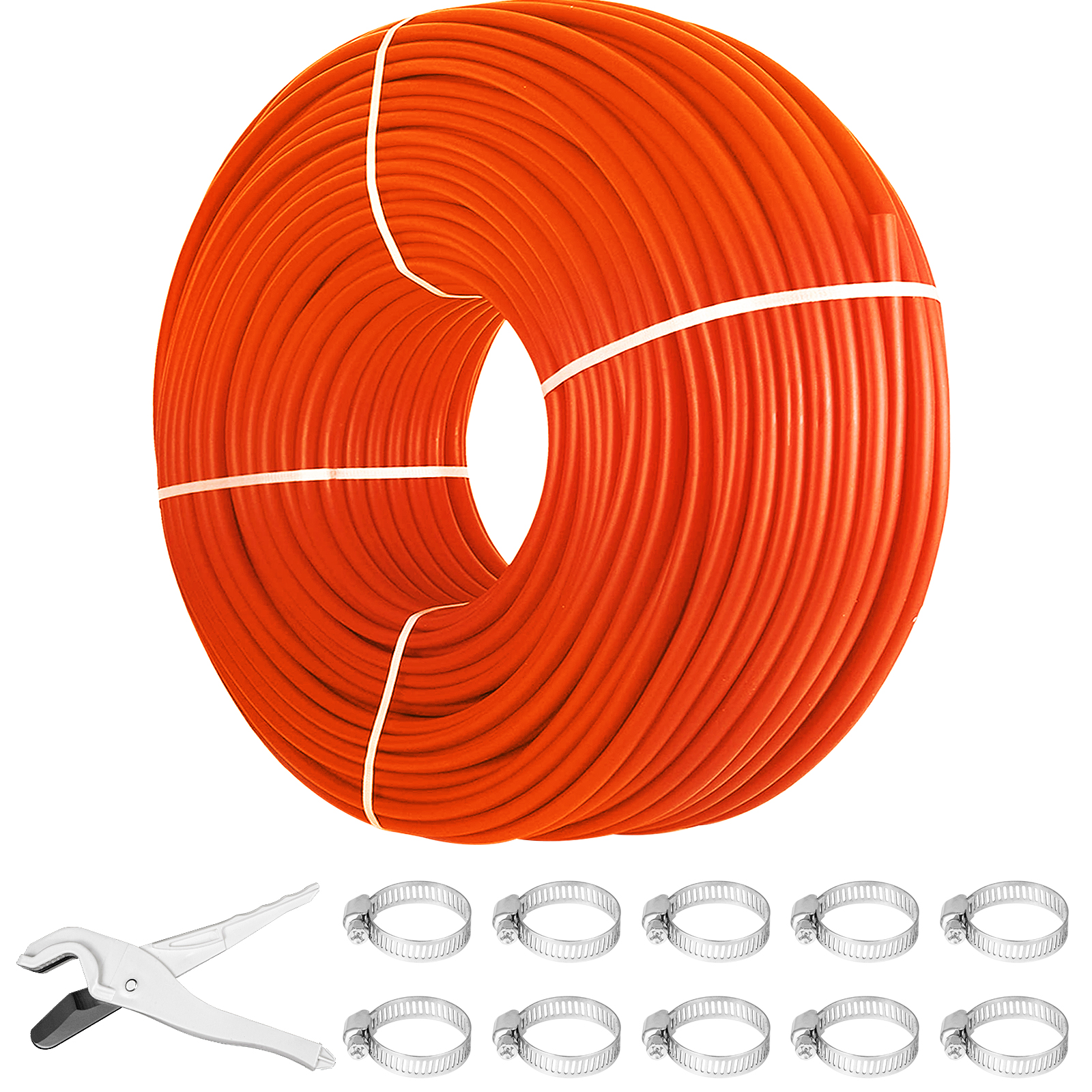 SucceBuy 1/2 インチ x 1000 フィート Pex チューブ酸素バリア O2 レッド放射床パイプ加熱システム-Pex 温水および冷水パイプ