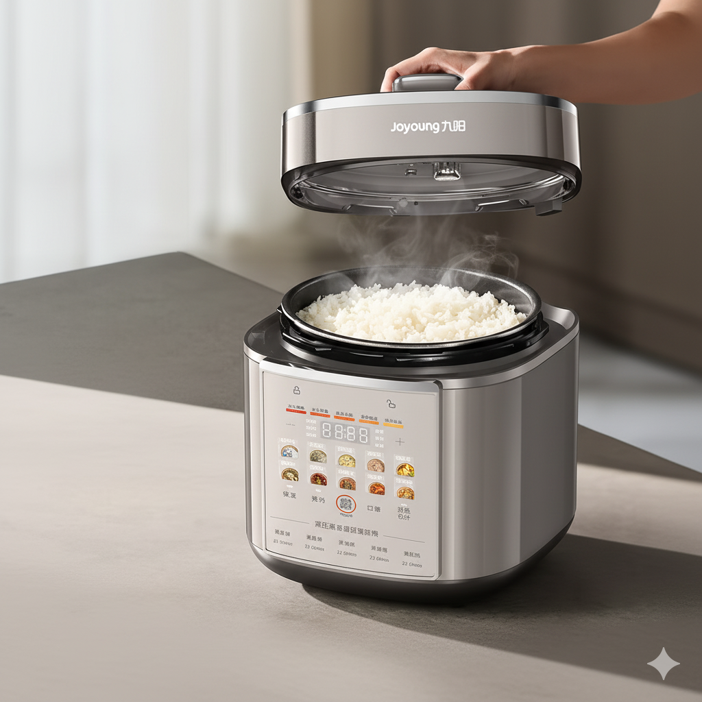 Joyoung 5L 電気圧力鍋 デュアル内釜付き スマートタイマー 家庭用 316L ステンレス鋼の内釜炊飯器