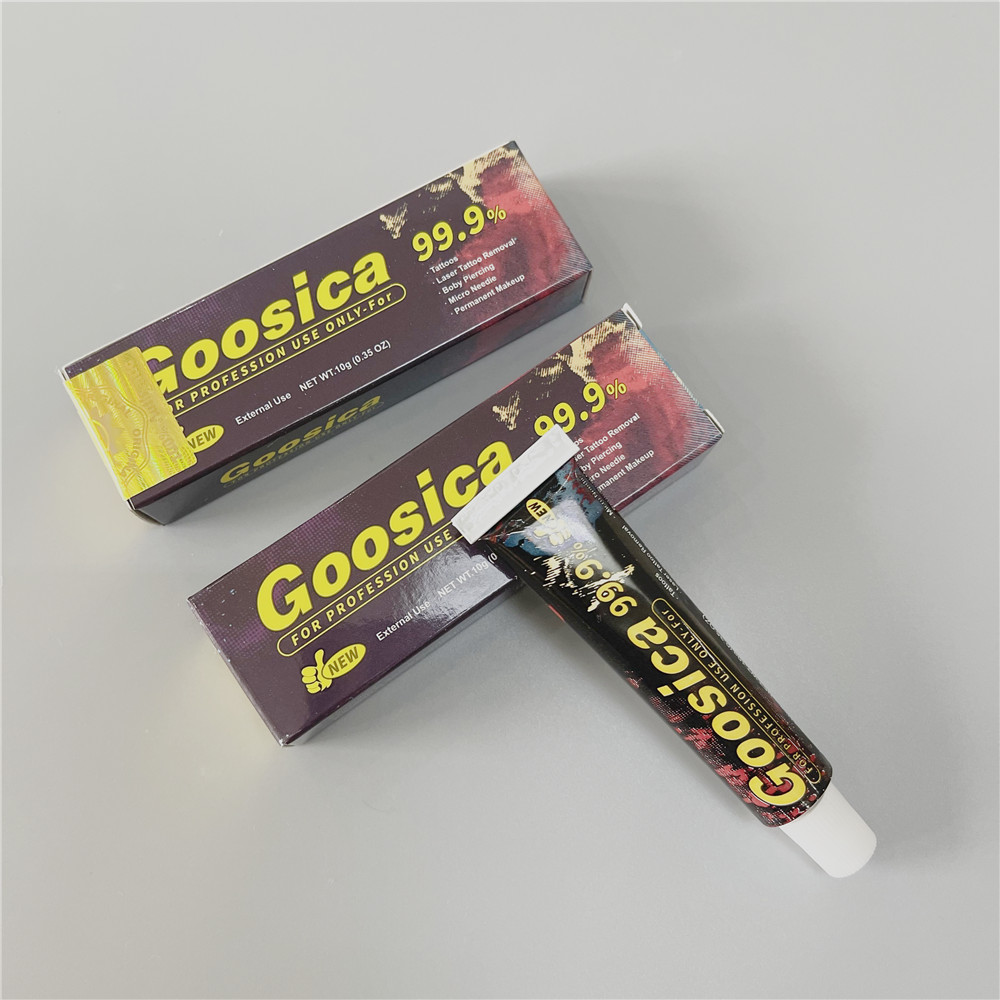 新到着 99.9% Goosica タトゥークリームアートメイク前 Microblading 眉毛唇ボディスキン 10 グラム