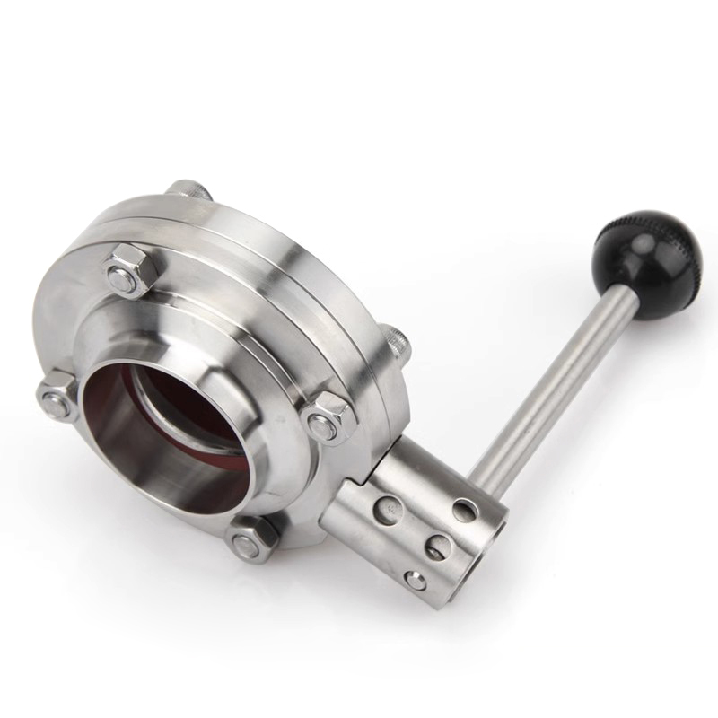 19/25/38/51/63.5/76/102mm 自作溶接バタフライバルブ SS304/316L ステンレス鋼流量制御バルブ ビール醸造