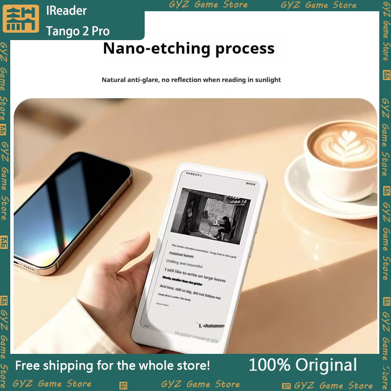 IReader Tango 2 Pro E Ink E Reader 6.13 インチ Carta 1300 Display4G ネットワーク Eye Care 6nm 8 コア CPU 電子ブックリーダーナイトブラック