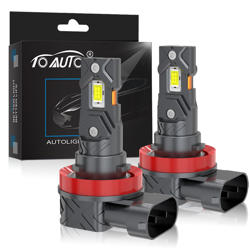 TOAUTO H11 LED フォグランプ電球 9005 9006 LED ヘッドライト Canbus 40000LM 100 ワット 6000 K ヘッドライト車の運転ランニングランプ