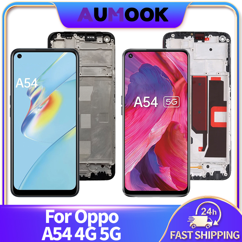 IPS 液晶ディスプレイ Oppo A54 4 グラム 5 グラム CPH2239 CPH2195 OPG02 液晶タッチスクリーンデジタイザアセンブリとフレーム表示画面交換