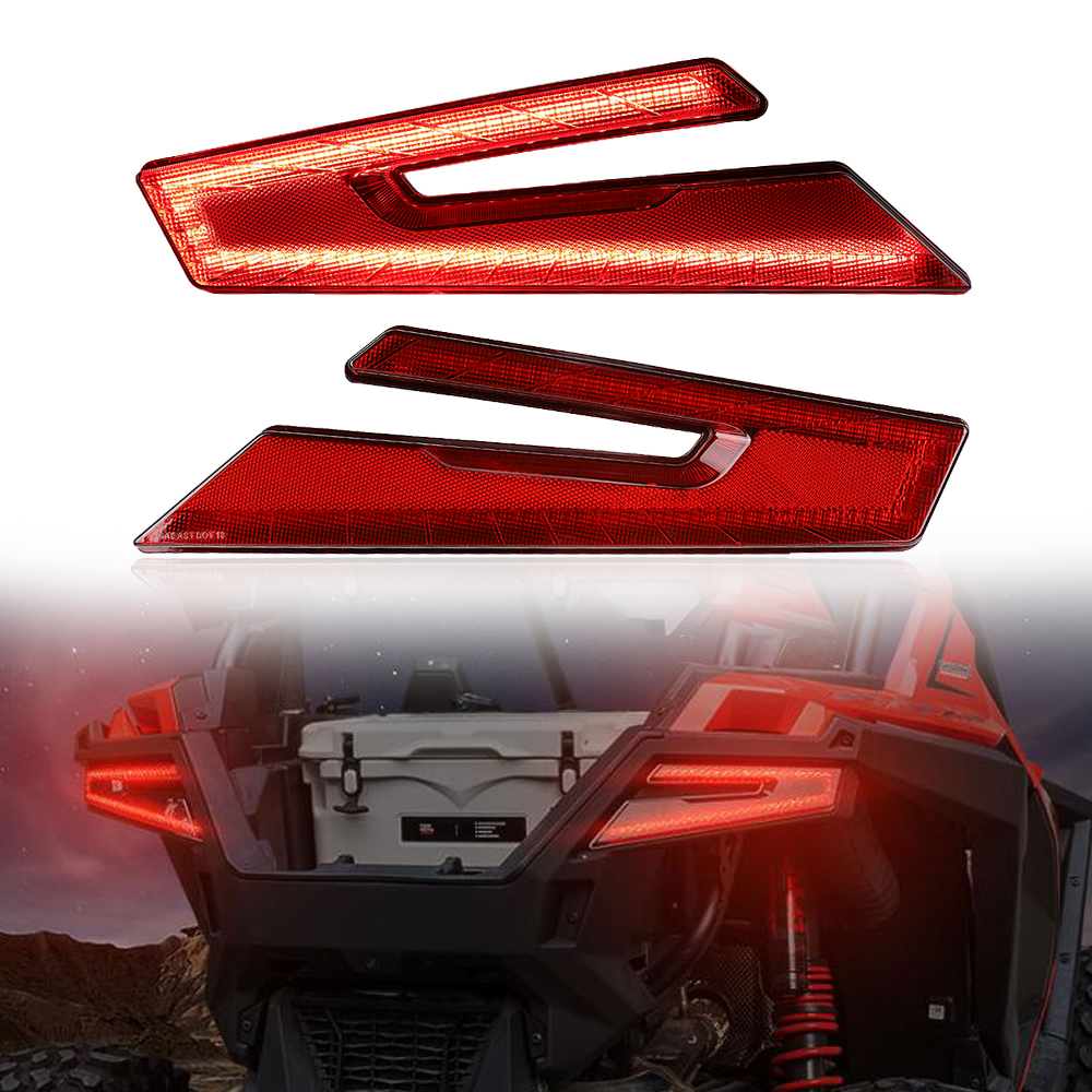 1 ペア赤色 LED 12V テールライトポラリス RZR PRO XP 2020 2021 / RZR PRO XP 4 2020 2021 リアランプリバースセーフティインジケーター用