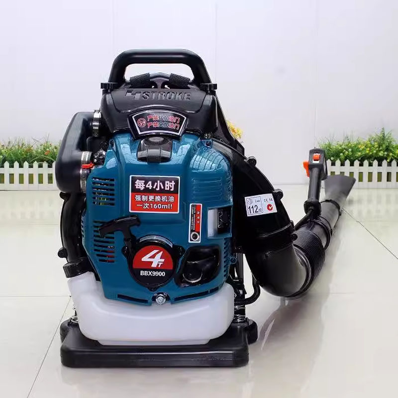 4 ストロークガソリンリーフブロワー 75.6CC バックパックコードレスガソリン BBX9900 送風機庭庭の芝生の手入れや街路清掃用