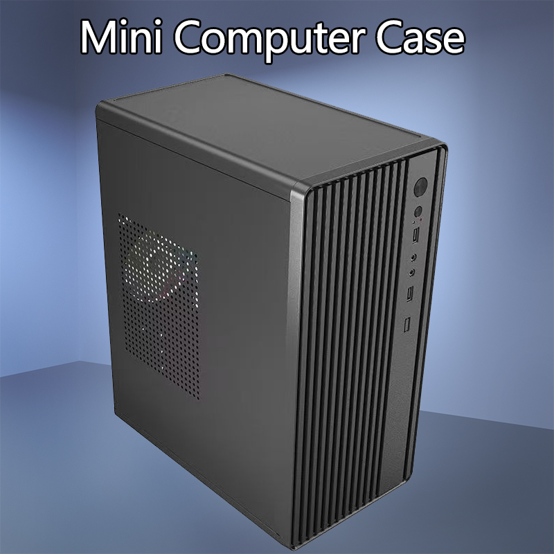 ミニコンピュータケース ATX 電源 M-ATX/ITX マザーボードに適しており、持ち運びが容易で高速な放熱が可能