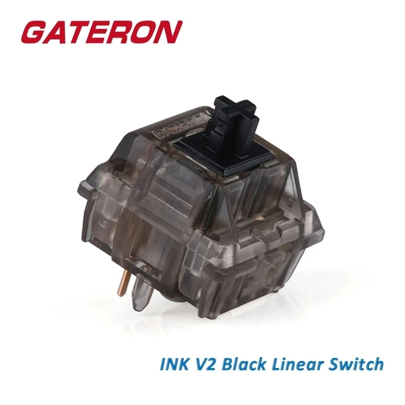 Gateron インク V2 スイッチリニア 60 グラム強制カスタマイズホットスワップ DIY 5pin ゲームメカニカルブラックスイッチ
