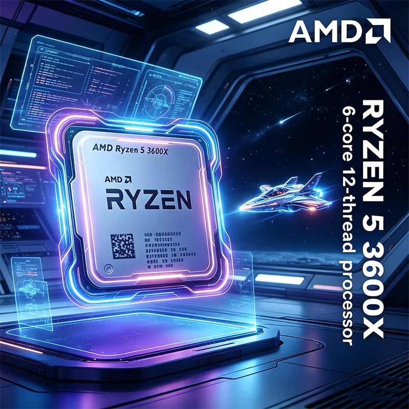 AMD Ryzen 5 3600X 3.8 GHz 6コア 12 スレッド CPU プロセッサ - 7NM 95W L3 32M ソケット AM4 ゲームおよびデスクトップ用バルク