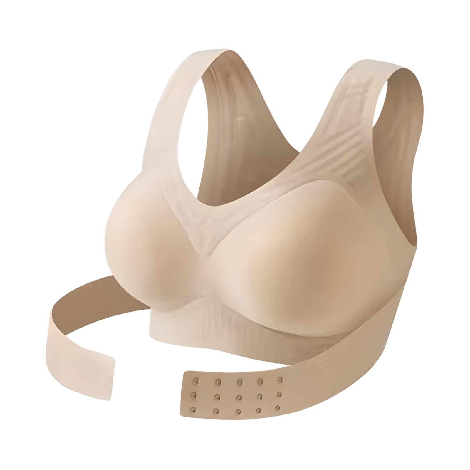 バストリフトブラジャー姿勢補正ブラジャー女性用フロント閉鎖ワイヤレスパッド入りブラジャーフルカバレッジバックサポート脊椎調整ブラジャー