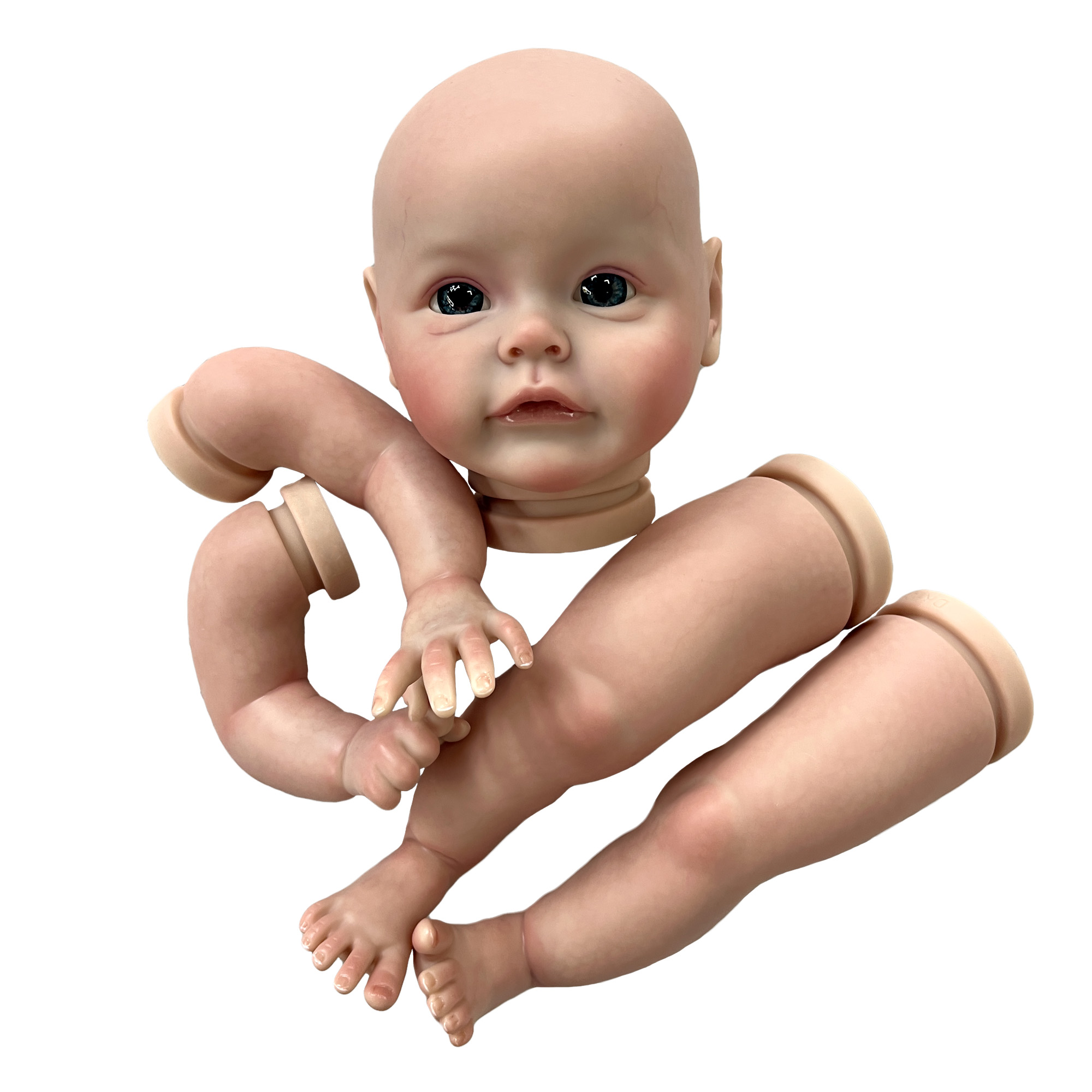 18 インチ Sue-sue 塗装ベベリボーンキット手作り 3D ベベ新生児人形キットキットデリボーンピンター未組み立てリボーンベビードール