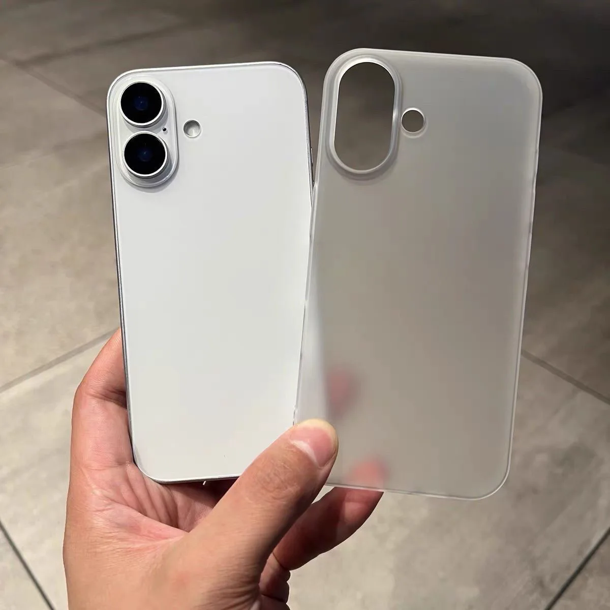 超薄型マット電話ケース iPhone 17 空気 16 15 14 プラス 13 12 プロマックス半透明ハードつや消し PC 耐衝撃バンパーカバー