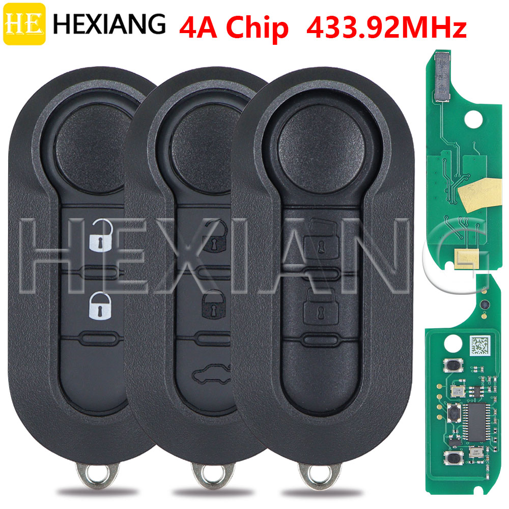 HE 4A チップ 433.92MHz フリップカーリモートコントロールキー SIP22 ブレード付きフィアット STRADA MOBI UNO FIORINO E MAIS