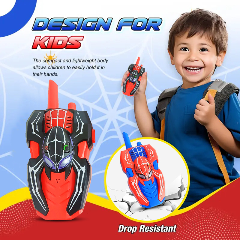 スパイダー トランシーバー 子供用 2個パック 長距離通信 アドベンチャーゲームおもちゃ