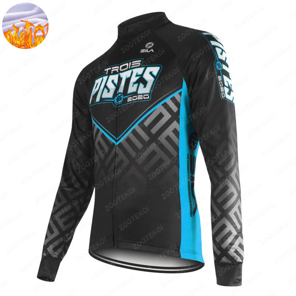 男性サイクリングサーマルフリース自転車冬サイクリングジャージ服 MTB 暖かいトップスロードバイクジャケット Ropa Ciclismo スポーツウェア制服