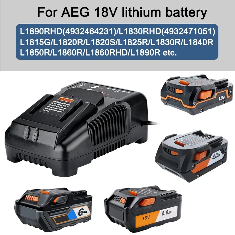 RIDGID AEG 14.4V 18V リチウムイオンバッテリー 2A 急速充電器電動工具バッテリー充電高品質リチウム電池充電器
