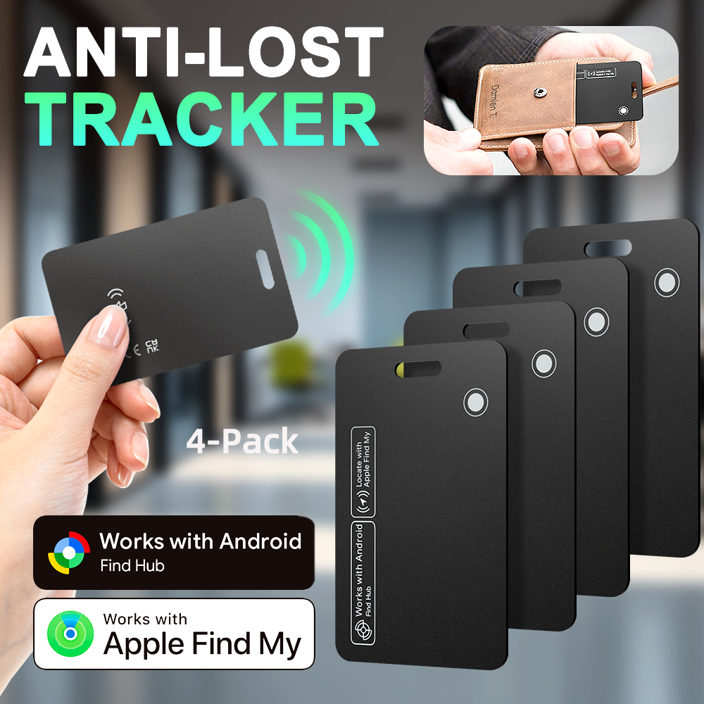 財布追跡カード 超薄型 Android GPS 位置情報 スマートフォン用スマート紛失防止タグ Find My Bluetooth デバイス ワイヤレス充電