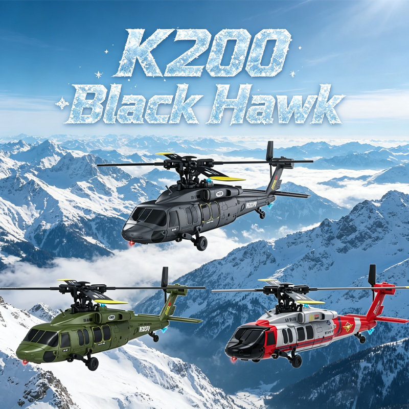 新しいブラックホークブラシレス 6 チャンネルエルロン無料シミュレーションヘリコプターオプティカルフローポジショニング RC 大人の趣味のおもちゃ