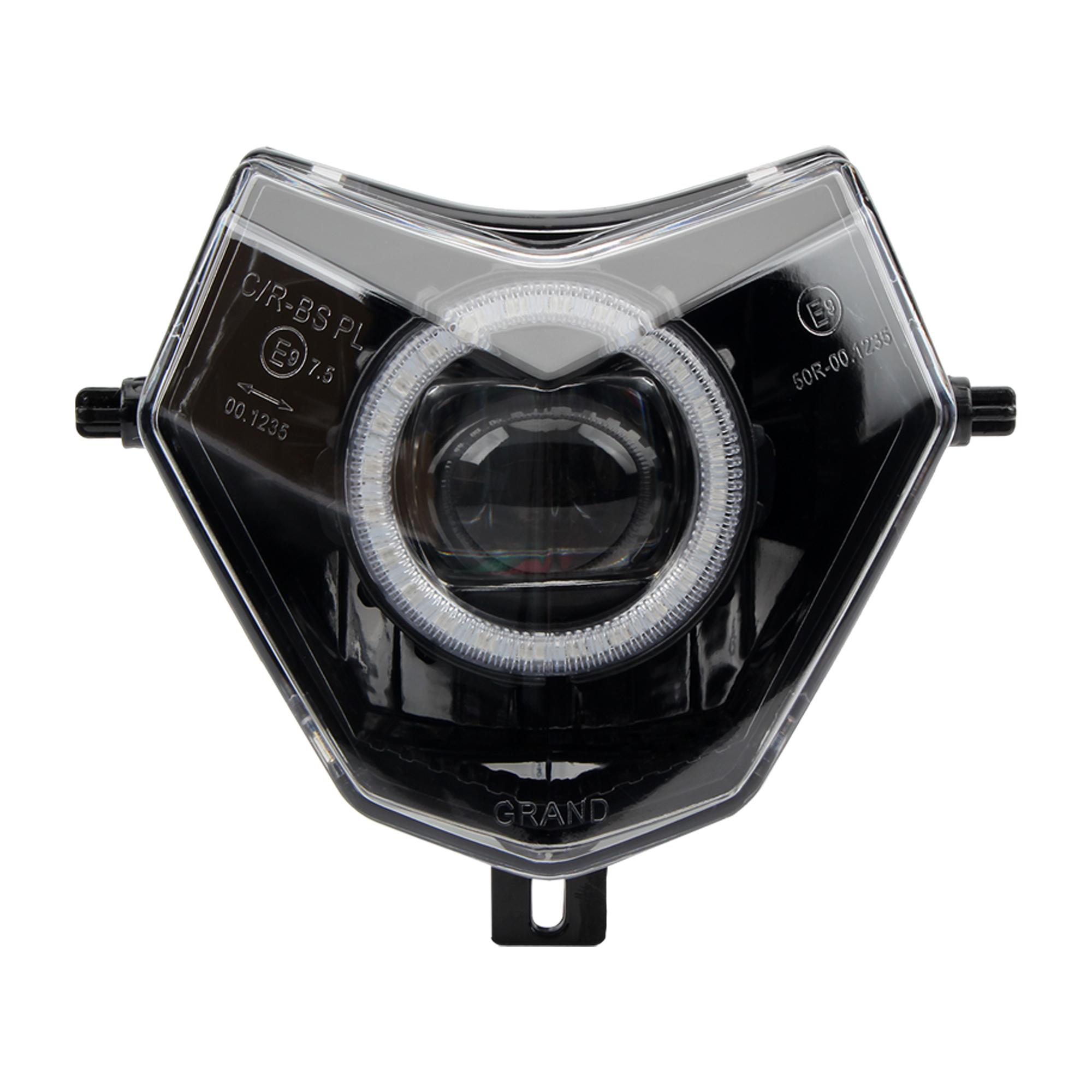 sherco オートバイヘッドライト LED アプリ Bluetooth 制御絞りエンジェルアイズピットダートバイクモトクロスアクセサリー