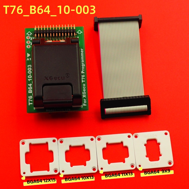 EMMC BGA64 アダプタ IC ソケット XGecu T76 プログラマ用、デュアルヘッドスプリング式テストプローブホルダー 5 個制限フレーム