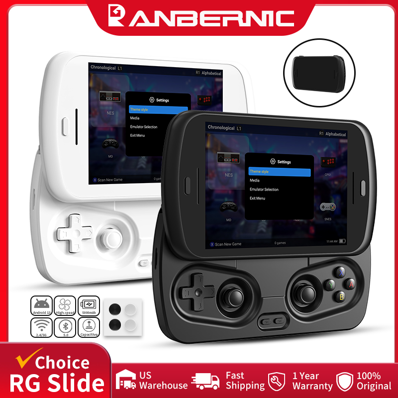 Anbernic RG スライド レトロ ハンドヘルド ゲーム コンソール 4.7 インチ LTPS インセル Android ビデオ ゲーム プレーヤー AI アシスタント 1080p ポート出力をサポート