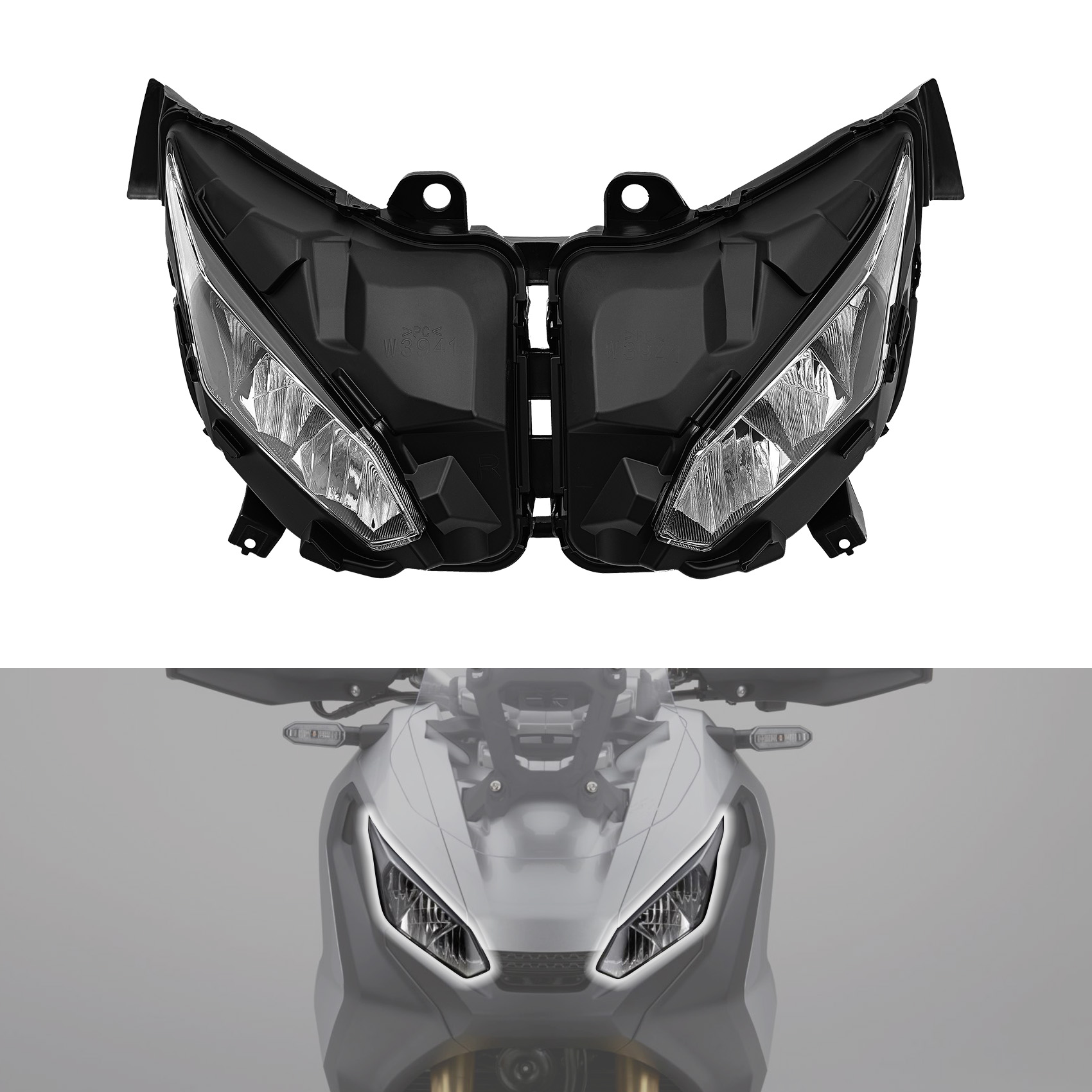 フロントヘッドライトヘッドランプアセンブリホンダ X-ADV750 X ADV750 2017-2020 2018 に適合