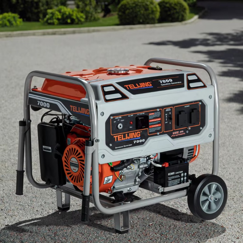 【ベストセラー】単相 220v/230v 7Kva ガソリン発電機 OHV 4 ストローク空冷エンジン 420cc 自動リコイル電気コン