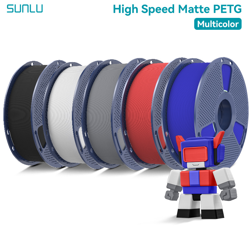 SUNLU 5 キロマット PETG 高速 3D プリンタフィラメント 1.75 ミリメートル高強度高速スムーズな印刷 PETG フィラメント FDM 3D プリンタ用