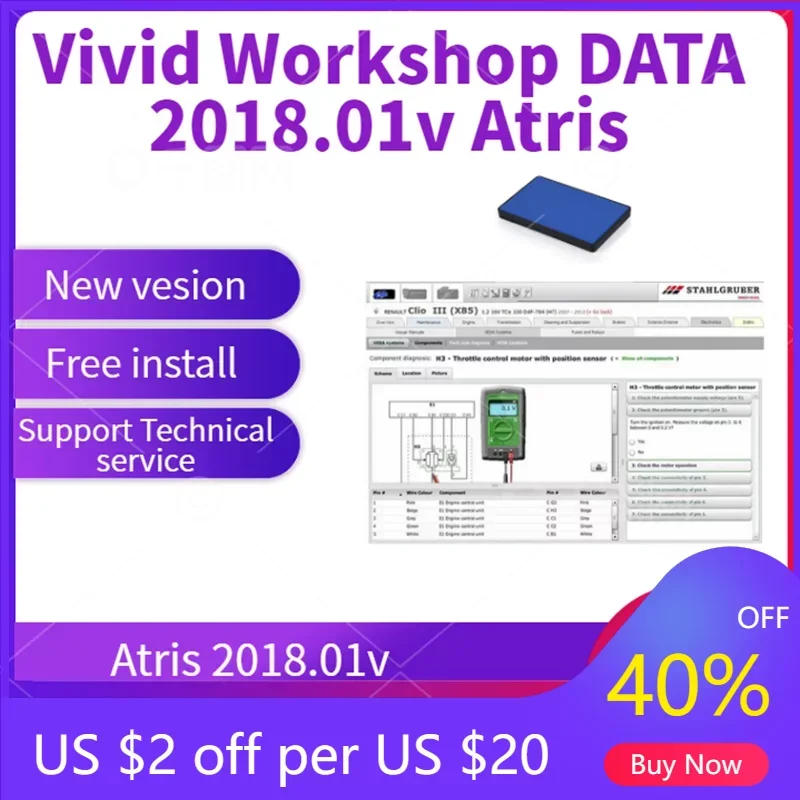 2026 Hot Arrival Vivid Workshop DATA 2018.01v( (Atris-Technik) Europe Automotive repair software Atris parts catalog vivid work
