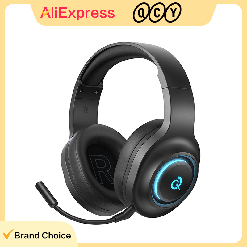 QCY Heroad V200 オーバーイヤーヘッドフォン 50 ミリメートルドライバー 7.1 サラウンドサウンドヘッドセットワイヤレス Bluetooth 6.0 イヤホン PC ラップトップ PS4/5