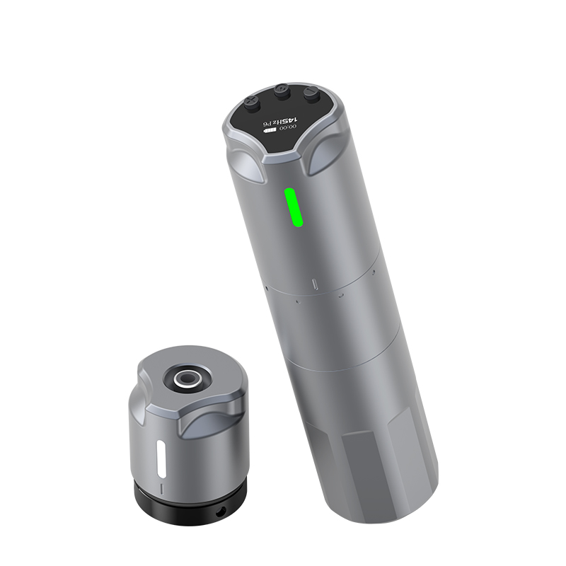 HYlabブランド、プロフェッショナルアーティスト用タトゥーマシンペン、調節可能なストローク(2.4–4.2mm)、ミニマリストデザインのタトゥーマシン