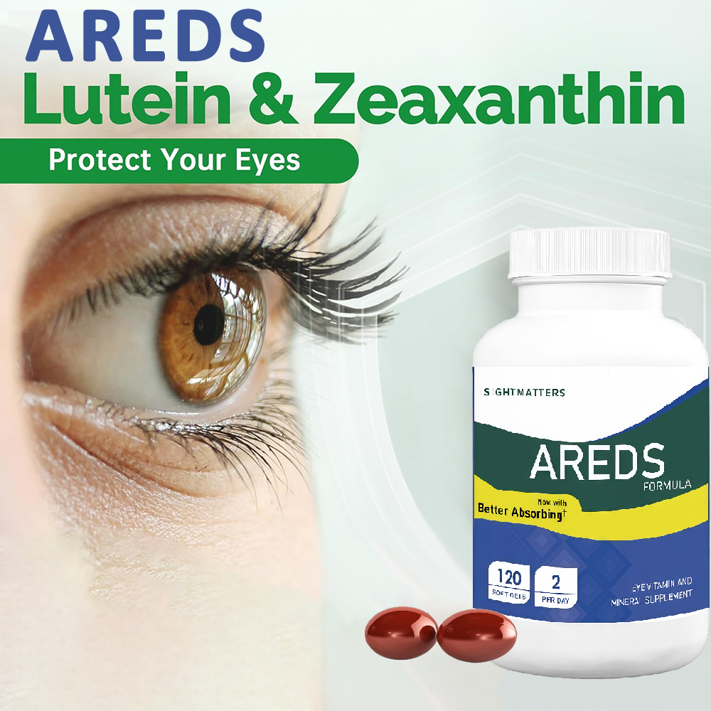 黄斑の健康のためのARED Eyeビタミン、視力のためのビタミンC E亜鉛銅を含むルテインとゼアキサンチンのサプリメント