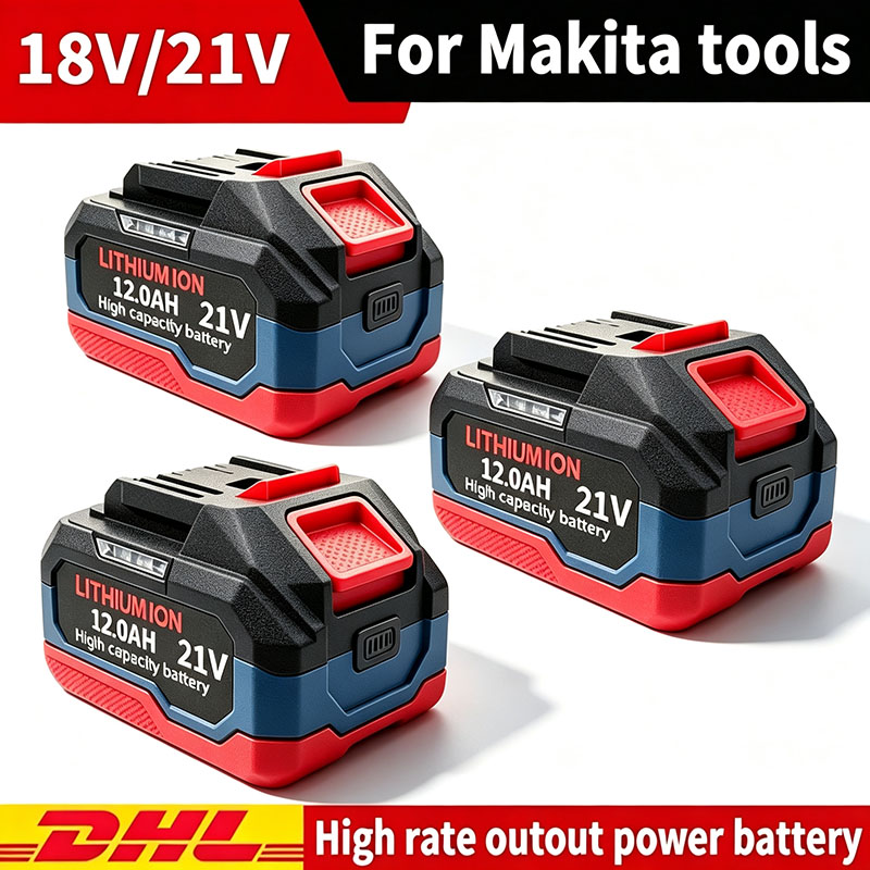 21V 6.0Ah 12.0Ah マキタ 18V バッテリー電動工具リチウムイオン交換 LXT BL1850 BL1860 DDF487 18V/21V ドライバー