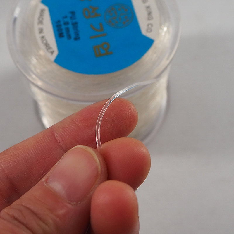 1 ロール 100 メートルのシリコンプラスチック先端ヘアエクステンションを作るための透明な弾性 PU ストリング