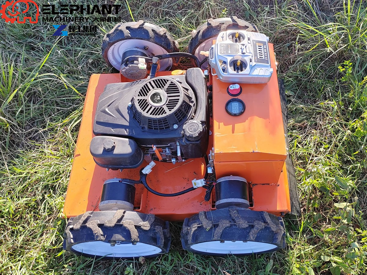 新しいアップグレードされたポータブルリモコンインテリジェントロボット芝刈り機自走式リモコンガーデン芝刈り機販売用