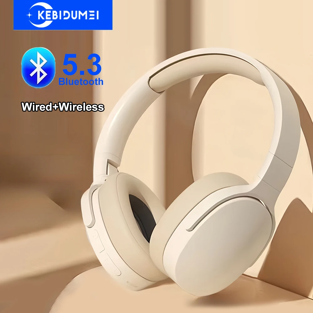 Bluetooth 5.3 ヘッドセットゲーミングヘッドフォンデュアルモードワイヤレスイヤホン折りたたみ式ノイズリダクション音楽ヘッドセット iPhone Xiaomi