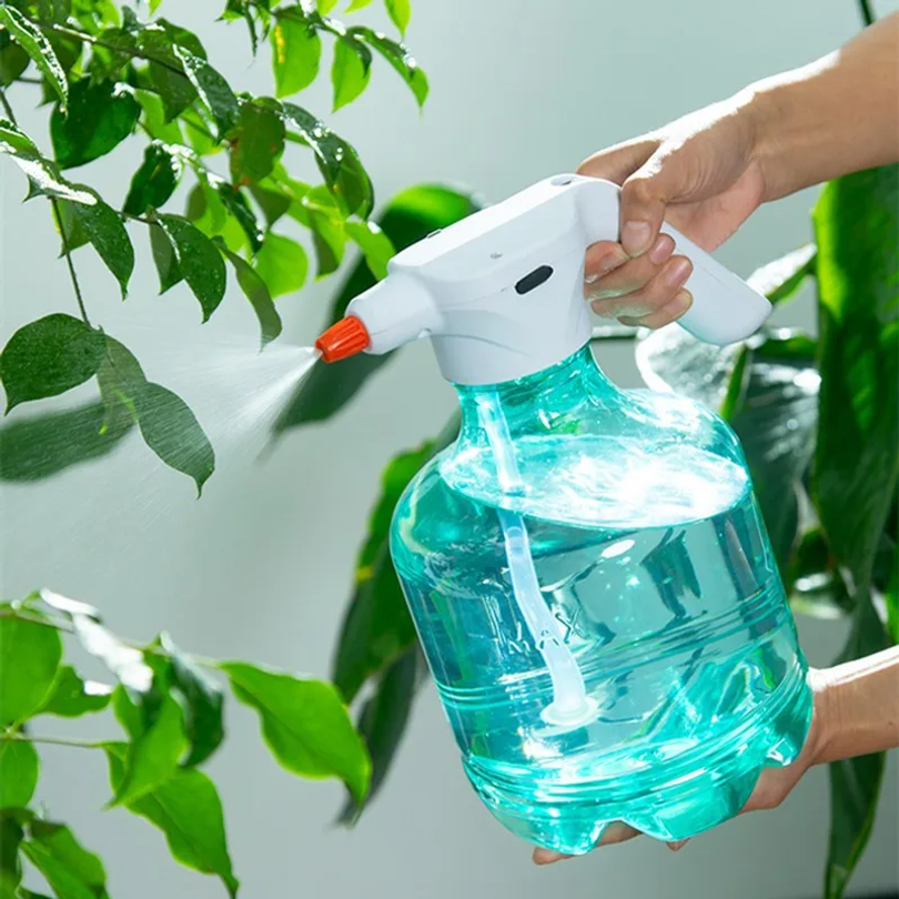 電気じょうろケトル 3L 2 つのスプレーモード/C インターフェース充電調整可能なスプリンクラークリーニング消毒噴霧器ガーデニング