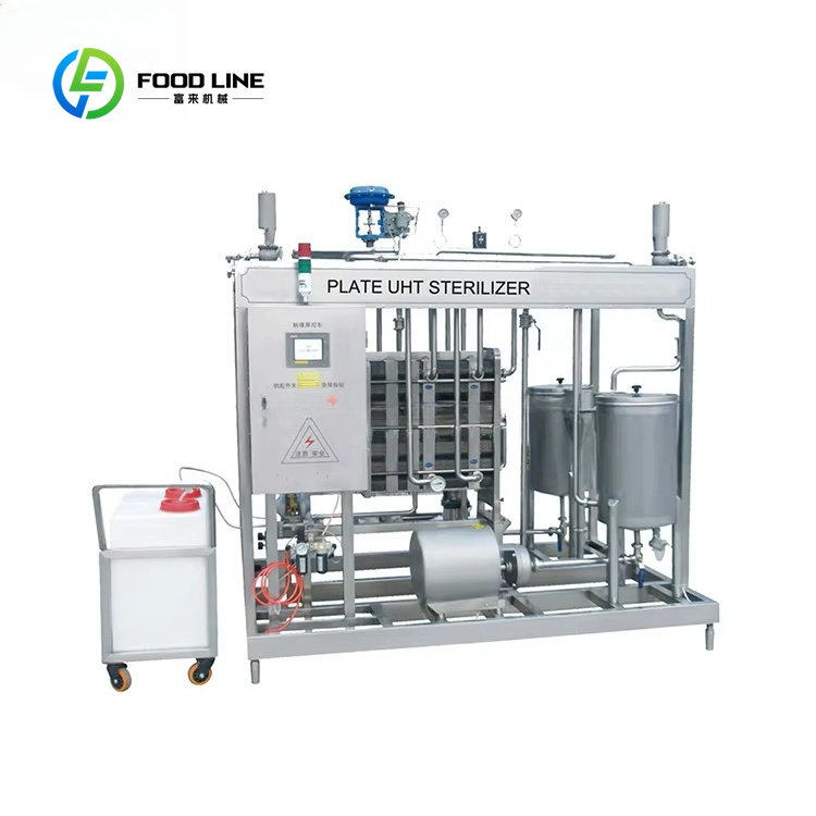 Plate Pasteurization Machine 500L Small Sterilizer Equipped Pump Core For Milk Juice Beer Production Line