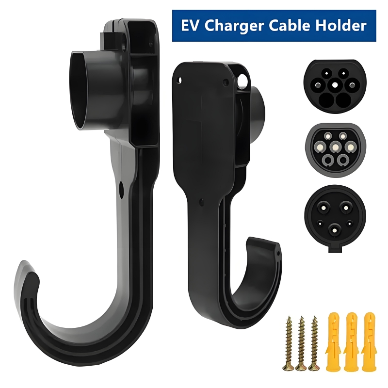 タイプ 2 タイプ 1 GBT EV 充電器ケーブル強力ホルダー電気自動車充電器ホルダー ABS ケーブルホルダー壁ブラケットネジ付き