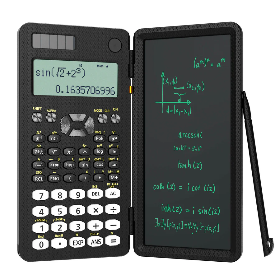 ミニ関数電卓（書き込みタブレット付き）電卓メモ帳オフィス電子機器学校用品991es Ms EX 82ms 新品