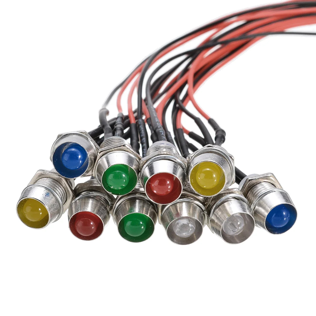 10 ピース/ロット 12 V 8 ミリメートル LED イーグルアイライト車フォグ DRL 昼間リバース駐車信号ライト電球ハイパワー車トラックオートバイ