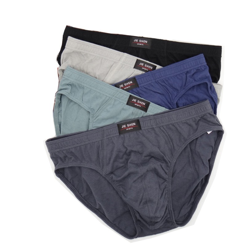 新しい 5 ピース/ロット送料無料最安綿 100% メンズブリーフプラスサイズ男性下着パンティー 4XL/5XL/6XL 男性の通気性パンティー