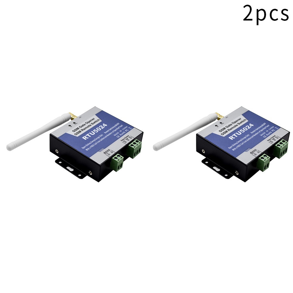 1-2 個 RTU5024 2 グラム GSM ゲートオープナーリレーワイヤレスリモコン電話制御ドアアクセススイッチ無料通話 850/900/1800/1900MHz