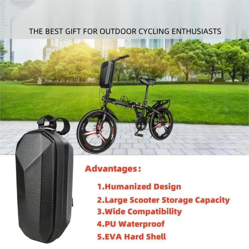 電動スクーターバッグ収納電動自転車ハンドルバーバッグスクーター収納バッグ大容量防水フロントハンドルバーバッグ