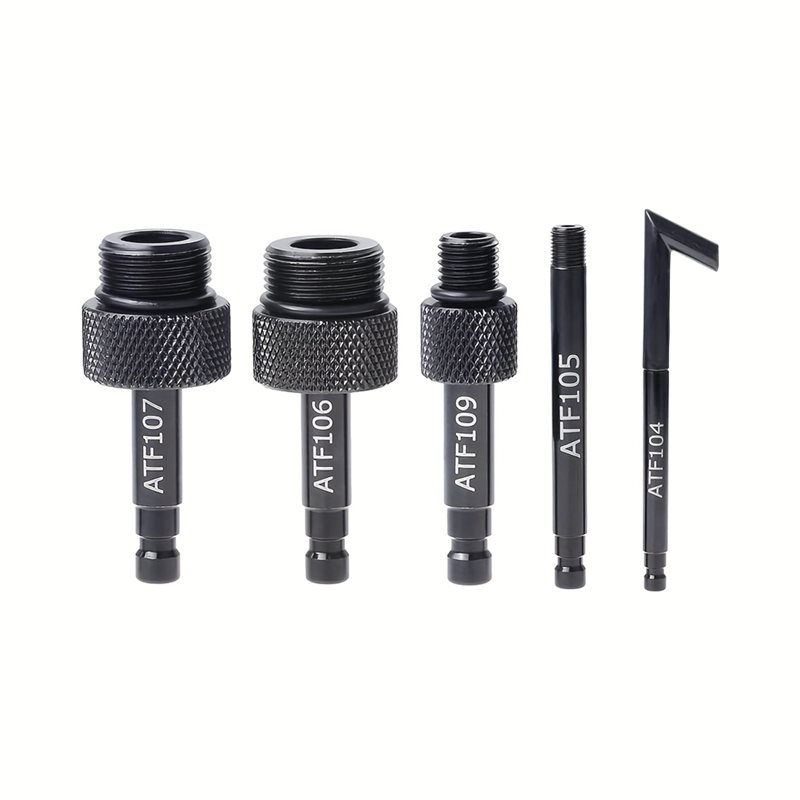 精密オートマチックトランスミッションフルードオイルフィラーアダプターセット - オイル充填コネクター用5PCS ATFアダプター