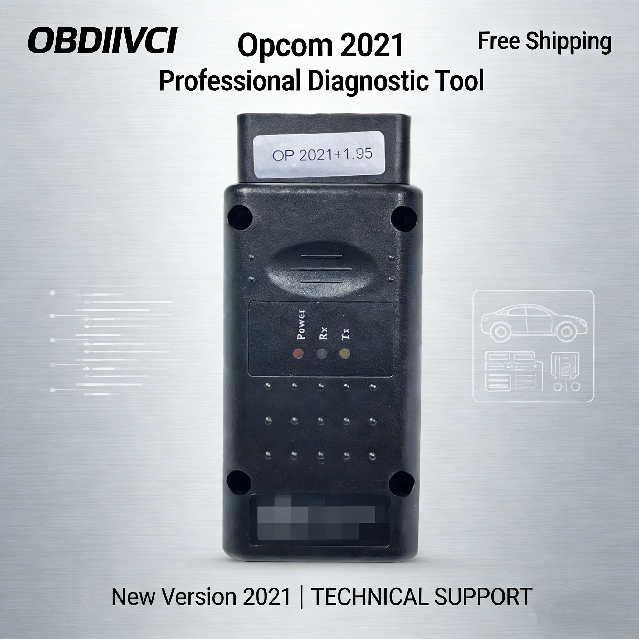 2021 OPCOM 200603a OP COM 1.95 PIC18F458 FTDI FT232RQ Chip For Op-e-l Car Diagnostic Scanner OP-COM V2021 For Cars Till 2021