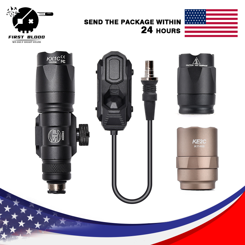 タクティカルランプヘッド Surefire 懐中電灯用 AXON スイッチ付き 20mm ピカティニーレール対応 MLOK Keymod ライトマウント M300/M600 用
