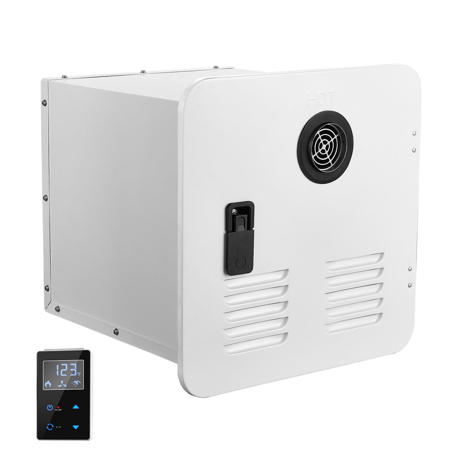 RV タンクレス給湯器、白いドアとリモコン用の 15 x 15 インチのインスタントシャワー、65000BTU 最適化された快適パフォーマンス温水、リバース家族の日常使用に最適