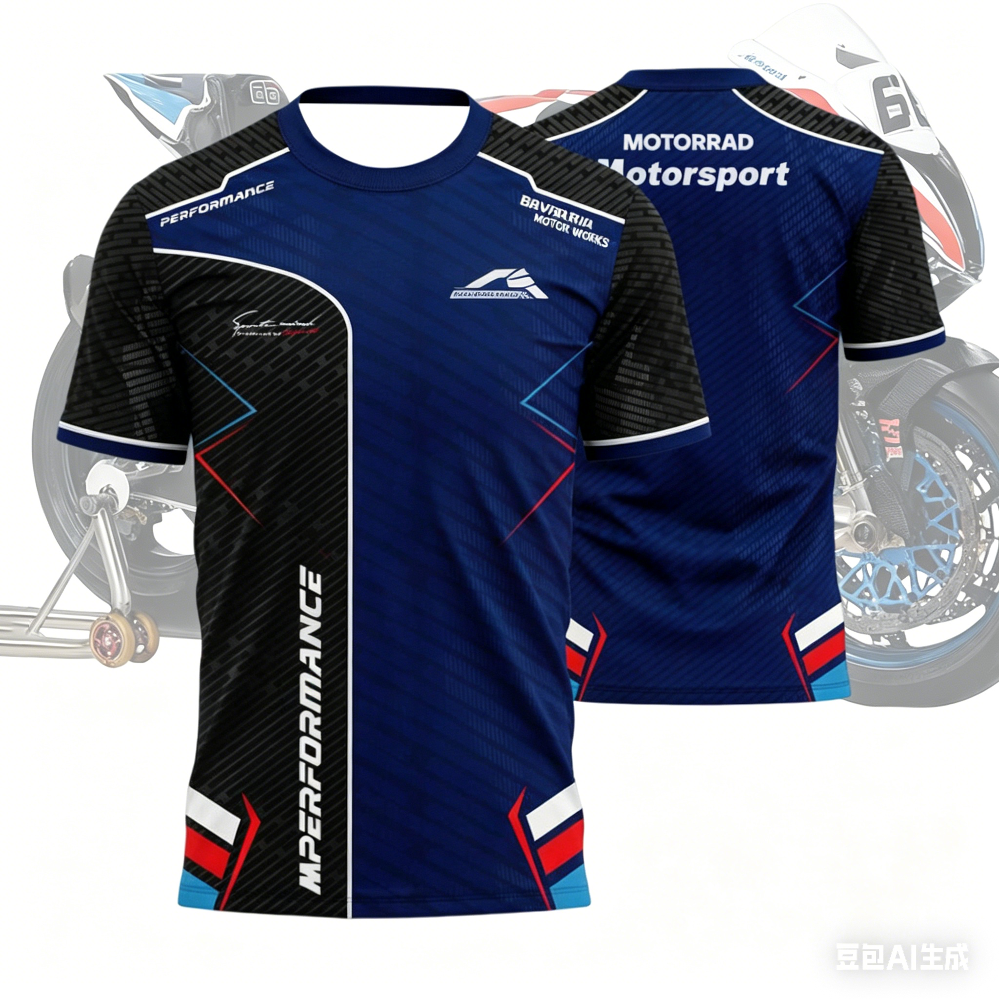 新しい Motorrad モータースポーツレーシング Tシャツメンズ半袖通気性 Tシャツ M パフォーマンスプリントカジュアルオートバイスポーツウェアトップ