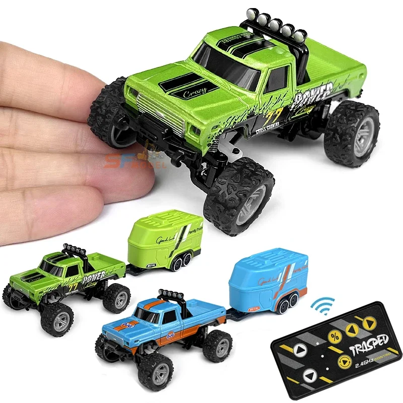 RC オフロードモンスタートラック 1/64 リモコンミニクライミングカー合金モデル 2.4 グラムリモコン電動玩具オフロード車両