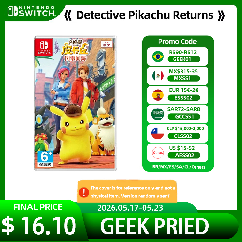 名探偵ピカチュウが帰ってきた Nintendo Switch ゲームセール 100% オリジナル物理ゲームカード シングルプレイヤー アドベンチャー ジャンル for Switch